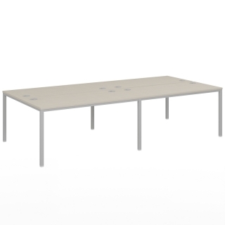 Бенч-система на 4 рабочих места, на металлокаркасе типа Lite VL-52 Бенч-система на 4 рабочих места, на металлокаркасе типа Lite VL-52