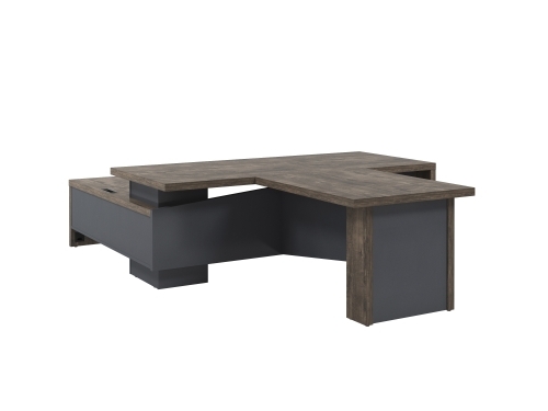 Стол руководителя с опорной тумбой Т-822.1000ПР с блоком розеток и брифингом фото 2 Стол руководителя с опорной тумбой Т-822.1000ПР с блоком розеток и брифингом фото 2