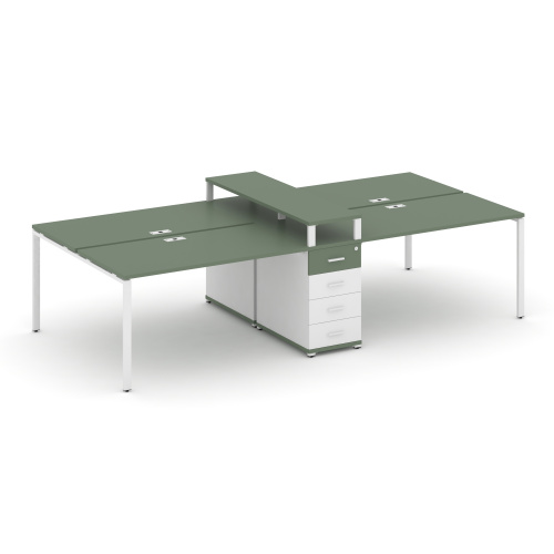 Бенч-система на 4 места с 1 опорной тумбой Concept CN.DRS-434 фото 5