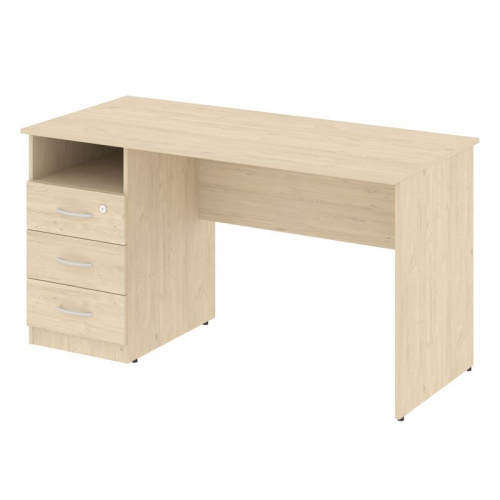 Nova S Стол письменный с тумбой левый В.СПТ-3 (L) Бук Артизан 1400*650*750 фото 2 Nova S Стол письменный с тумбой левый В.СПТ-3 (L) Бук Артизан 1400*650*750 фото 2