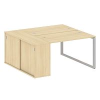 Бенч-система с шкафом-купе на О-обр. м/к Metal System БО.РС-СШК-1.2