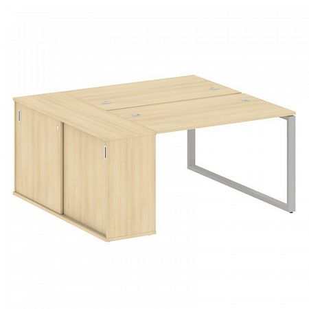 Бенч-система с шкафом-купе на О-обр. м/к Metal System БО.РС-СШК-1.2