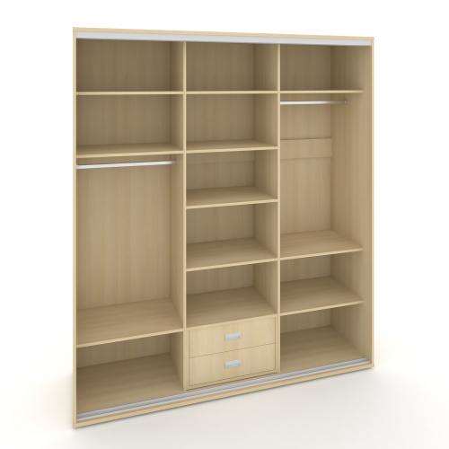 Корпус 3-х секционного шкафа высокого L=1769мм Maris SH.K3-2.1 K2