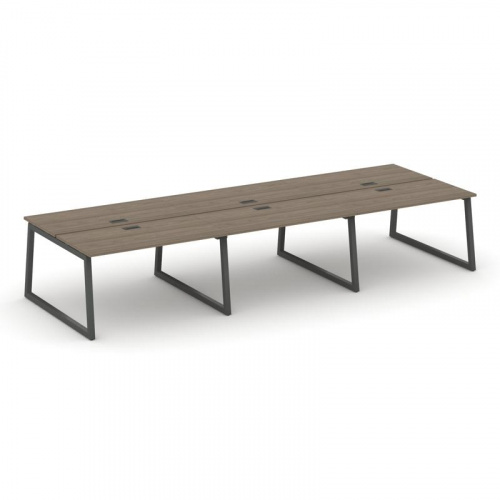 Style Project Рабочая станция 2-х сторон. SN-5T1.DRS-061 Акация Лорка/Металл Антрацит/Заглушка Пласт фото 25