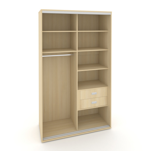 Корпус 2-х секционного шкафа высокого L=1500мм Maris SH.K2-5.1 K2