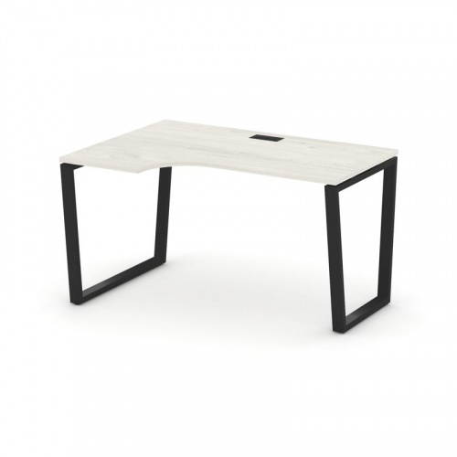 Style Project Стол рабочий эргоном. SN-6T2.SPA-012(L) Акация Лорка/Металл Антрацит/Заглушка Пластик фото 6