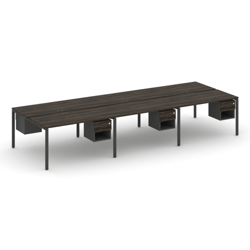 Бенч-система на 6 мест с подвесными тумбами Concept CN.DRS-160 фото 3