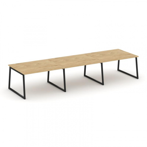 Style Project Стол переговорный SN-4T1.SPRG-054.3 Акация Лорка/Металл Антрацит 4740*1180*750 фото 3 Style Project Стол переговорный SN-4T1.SPRG-054.3 Акация Лорка/Металл Антрацит 4740*1180*750 фото 3