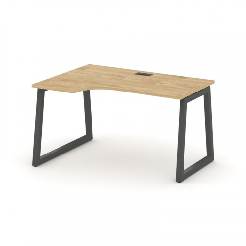 Style Project Стол рабочий эргоном. SN-5T1.SPA-002(L) Акация Лорка/Металл Антрацит/Заглушка Пластик фото 22