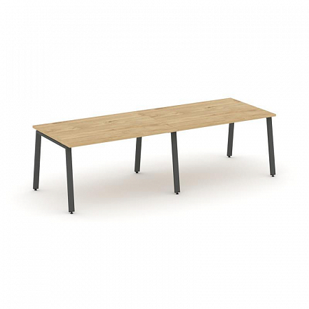 Style Project Стол переговорный SN-6A.SPRG-011.3 Тиквуд Светлый/Металл Антрацит 1960*980*750