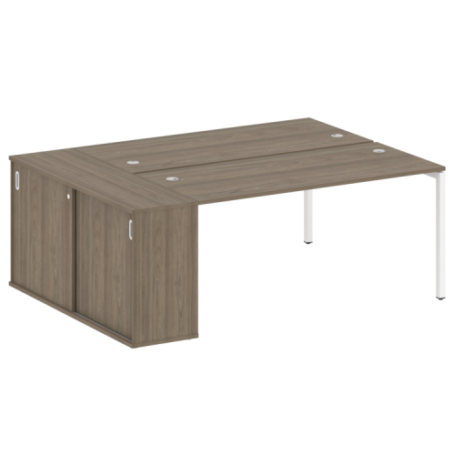 Бенч-система с шкафом-купе на П-обр. м/к Metal System Quattro 40БП.РС-СШК-1.4 фото 2 Бенч-система с шкафом-купе на П-обр. м/к Metal System Quattro 40БП.РС-СШК-1.4 фото 2