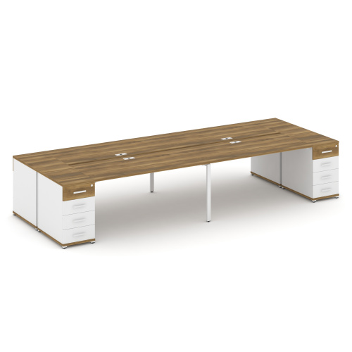 Бенч-система на 4 места с 2 опорными тумбами Concept CN.DRS-428 фото 8