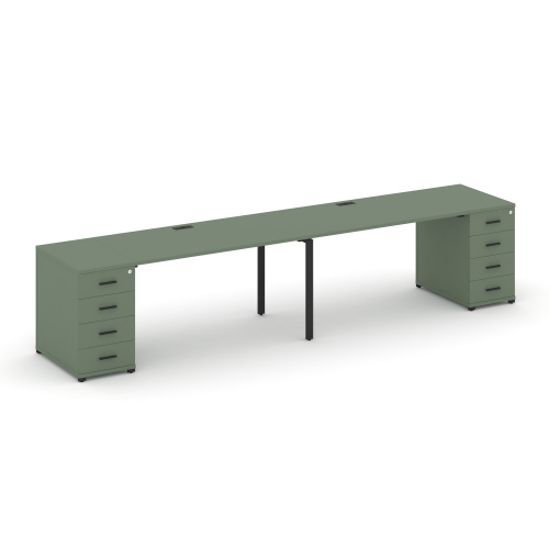 Бенч-система на 2 места с 2 опорными тумбами Concept CN.ORS-412