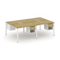 Бенч-система на 4 места с подвесными тумбами Concept CN.DRS-138