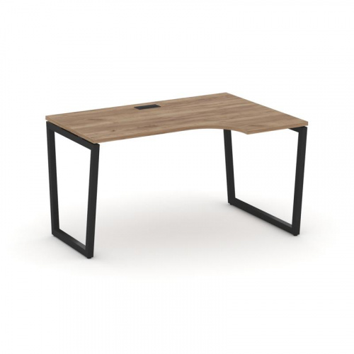 Style Project Стол рабочий эргоном. SN-4T2.SPA-002(R) Акация Лорка/Металл Антрацит/Заглушка Пластик фото 7