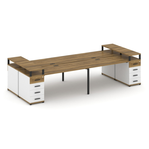 Бенч-система на 4 места с 2 опорными тумбами Concept CN.DRS-443 фото 7 Бенч-система на 4 места с 2 опорными тумбами Concept CN.DRS-443 фото 7