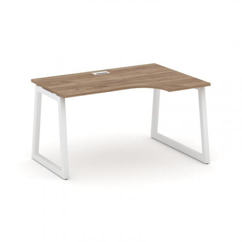 Style Project Стол рабочий эргоном. SN-5T1.SPA-001(R) Акация Лорка/Металл Антрацит/Заглушка Пластик фото 11