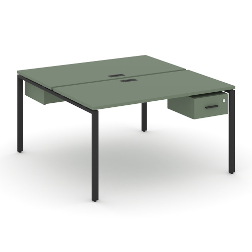 Бенч-система на 2 места с подвесными тумбами Concept CN.DRS-111 Бенч-система на 2 места с подвесными тумбами Concept CN.DRS-111