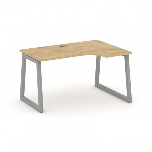 Style Project Стол рабочий эргоном. SN-5T1.SPA-001(R) Акация Лорка/Металл Антрацит/Заглушка Пластик фото 2