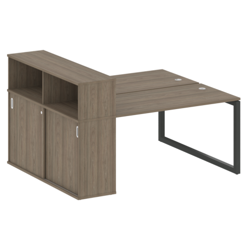 Бенч-система с шкафом-купе на О-обр. м/к Metal System Quattro 50БО.РС-СШК-2.3