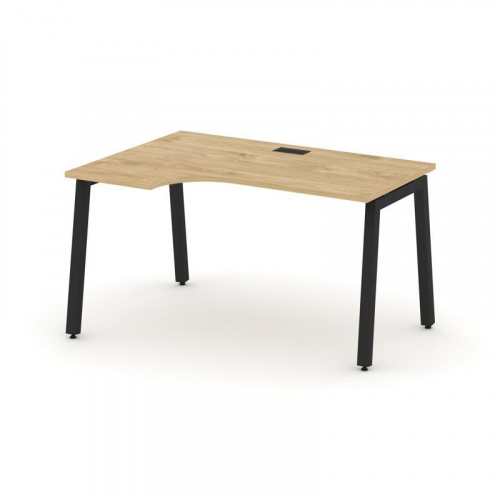 Style Project Стол рабочий эргоном. SN-5A.SPA-021(L) Дуб Табак/Металл Белый 1380*800/980*750 фото 10 Style Project Стол рабочий эргоном. SN-5A.SPA-021(L) Дуб Табак/Металл Белый 1380*800/980*750 фото 10