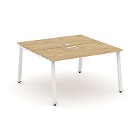 Style Project Рабочая станция 2-х сторон. SN-6A.DRS-023 Тиквуд Светлый/Металл Белый 1380*1632*750