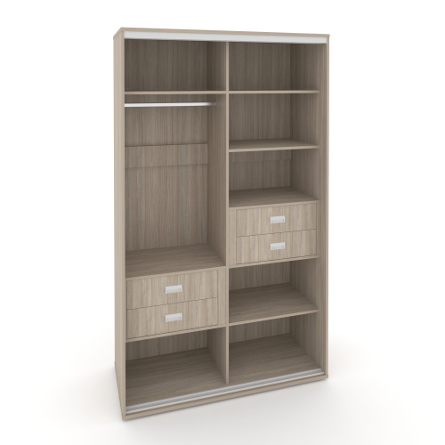 Корпус 2-х секционного шкафа высокого L=1100мм Maris SH.K2-1.1 K5 фото 4