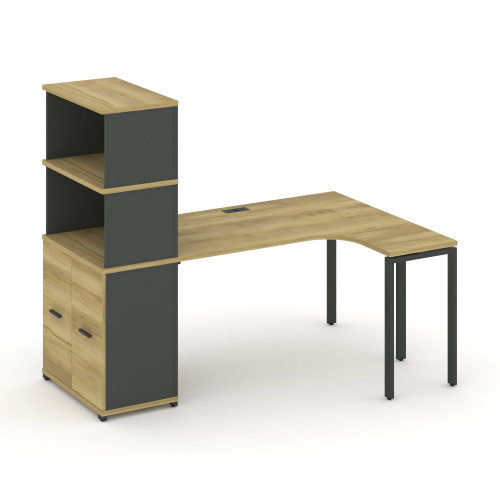 Стол эргономичный с опорным распашным шкафом Concept CN.SA-216(R) Стол эргономичный с опорным распашным шкафом Concept CN.SA-216(R)