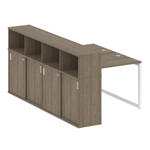 Бенч-система с шкафом-купе на О-обр. м/к Metal System Quattro 40БО.РС-СШК-4.1 фото 2 Бенч-система с шкафом-купе на О-обр. м/к Metal System Quattro 40БО.РС-СШК-4.1 фото 2