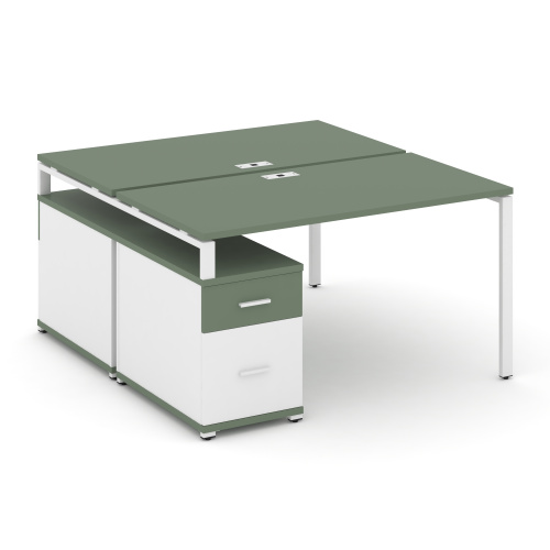 Бенч-система на 2 места с опорной тумбой Concept CN.DRS-305 фото 4