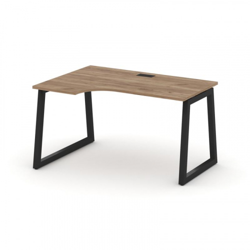 Style Project Стол рабочий эргоном. SN-5T1.SPA-002(L) Акация Лорка/Металл Антрацит/Заглушка Пластик фото 9