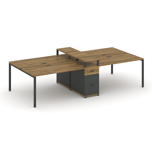 Бенч-система на 4 места с 1 опорной тумбой Concept CN.DRS-440 Бенч-система на 4 места с 1 опорной тумбой Concept CN.DRS-440