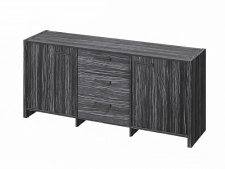 Тумба трехсекционная FB-13-01.D. Древесина Графит