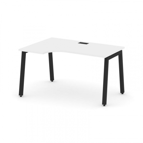 Style Project Стол рабочий эргоном. SN-5A.SPA-021(L) Дуб Табак/Металл Белый 1380*800/980*750 фото 8 Style Project Стол рабочий эргоном. SN-5A.SPA-021(L) Дуб Табак/Металл Белый 1380*800/980*750 фото 8