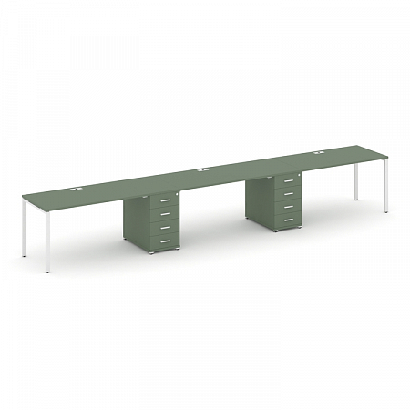 Бенч-система на 3 места с 2 опорными тумбами Concept CN.ORS-436