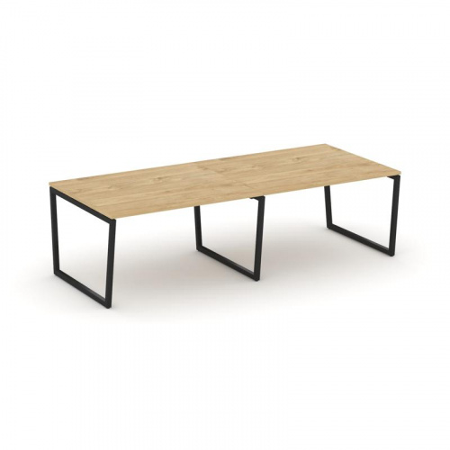 Style Project Стол переговорный SN-4T2.SPRG-044.3 Акация Лорка/Металл Антрацит 3160*1180*750