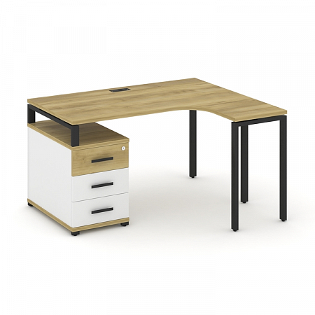 Стол эргономичный с опорной тумбой Concept CN.SA-301(R)