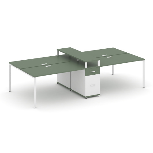 Бенч-система на 4 места с 1 опорной тумбой Concept CN.DRS-440 фото 5 Бенч-система на 4 места с 1 опорной тумбой Concept CN.DRS-440 фото 5