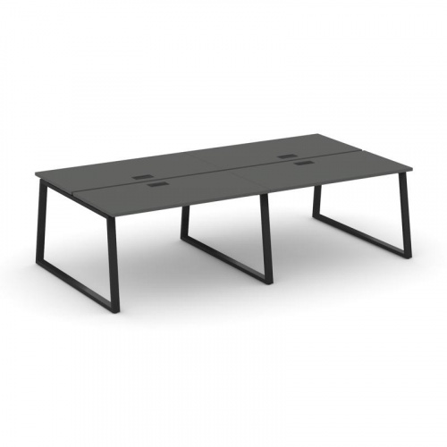 Style Project Рабочая станция 2-х сторон. SN-6T1.DRS-032 Акация Лорка/Металл Антрацит/Заглушка Пласт фото 5