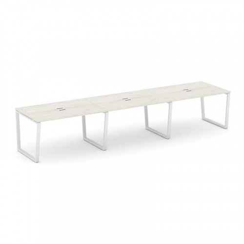 Style Project Стол переговорный SN-6T2.SPRG-022 Акация Лорка/Металл Антрацит/Заглушка Металл Антраци фото 13