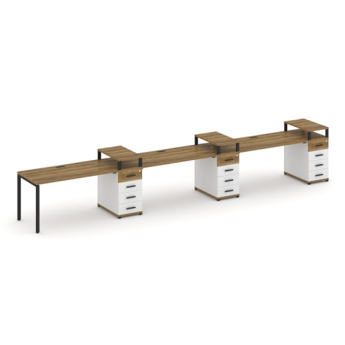 Бенч-система на 3 места с 3 опорными тумбами Concept CN.ORS-459 фото 7 Бенч-система на 3 места с 3 опорными тумбами Concept CN.ORS-459 фото 7