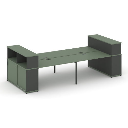 Бенч-система с опорными шкафами-купе Concept CN.DRS-283 фото 2 Бенч-система с опорными шкафами-купе Concept CN.DRS-283 фото 2