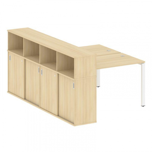 Бенч-система с шкафом-купе на П-обр. м/к Metal System БП.РС-СШК-4.2 Бенч-система с шкафом-купе на П-обр. м/к Metal System БП.РС-СШК-4.2