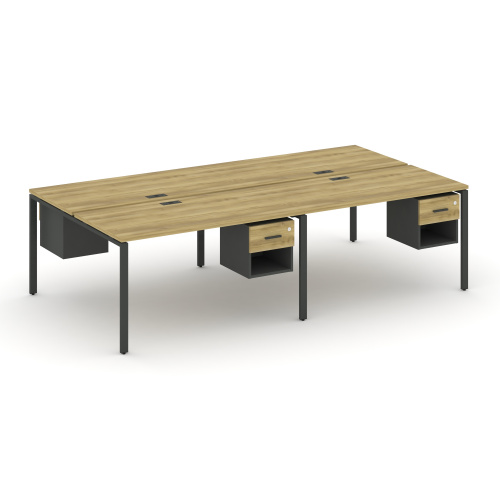 Бенч-система на 4 места с подвесными тумбами Concept CN.DRS-139 фото 4