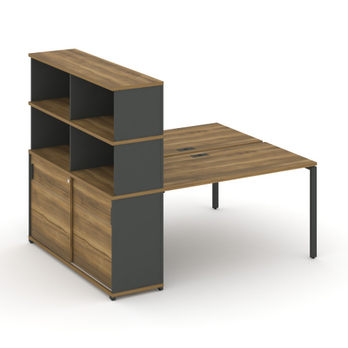 Бенч-система с опорным шкафом-купе с надставкой Concept CN.DRS-242 Бенч-система с опорным шкафом-купе с надставкой Concept CN.DRS-242