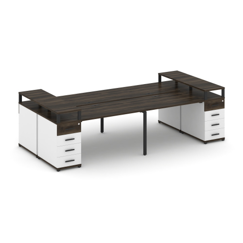 Бенч-система на 4 места с 2 опорными тумбами Concept CN.DRS-442 фото 9