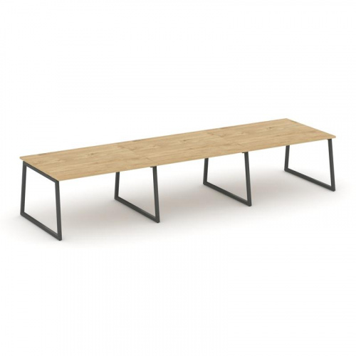 Style Project Стол переговорный SN-4T1.SPRG-054.3 Акация Лорка/Металл Антрацит 4740*1180*750 фото 5 Style Project Стол переговорный SN-4T1.SPRG-054.3 Акация Лорка/Металл Антрацит 4740*1180*750 фото 5