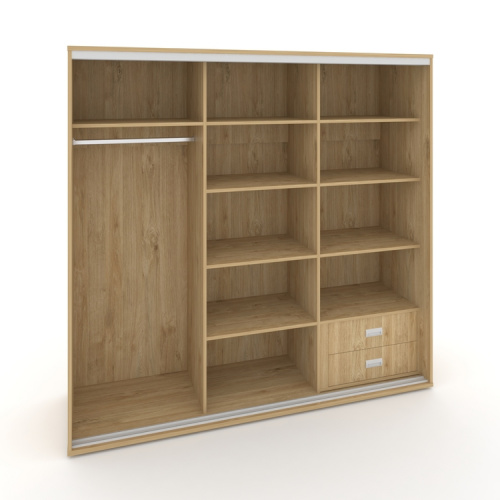 Корпус 3-х секционного шкафа низкого L=2519мм Maris SH.K3-7.2 K1 фото 4