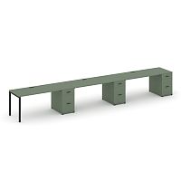 Бенч-система на 3 места с 3 опорными тумбами Concept CN.ORS-445