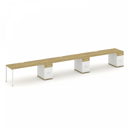 Бенч-система на 3 места с 3 опорными тумбами Concept CN.ORS-448